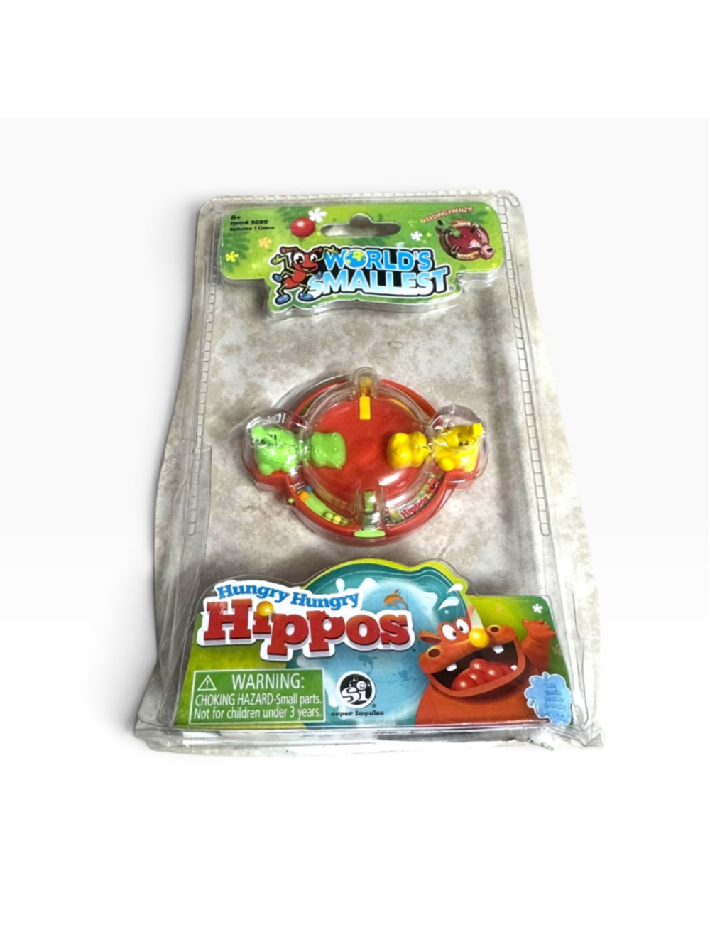 Worlds Smallest Hungry Hungry Hippos Game Rare New Nwt